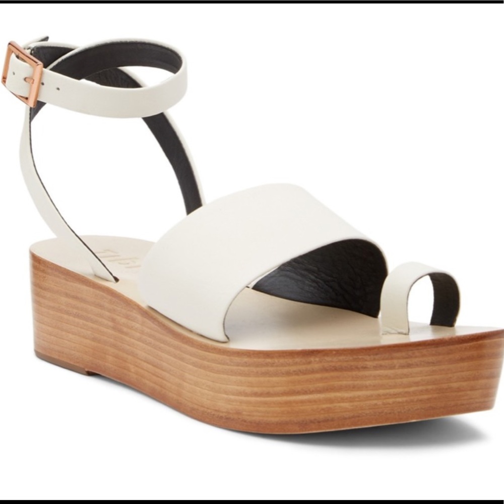 TIBI Janie Calf Leather Platform Sandals sz.38 - Picture 2 of 9